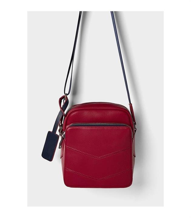 کیف دوشی کوچک قرمز مردانه زارا